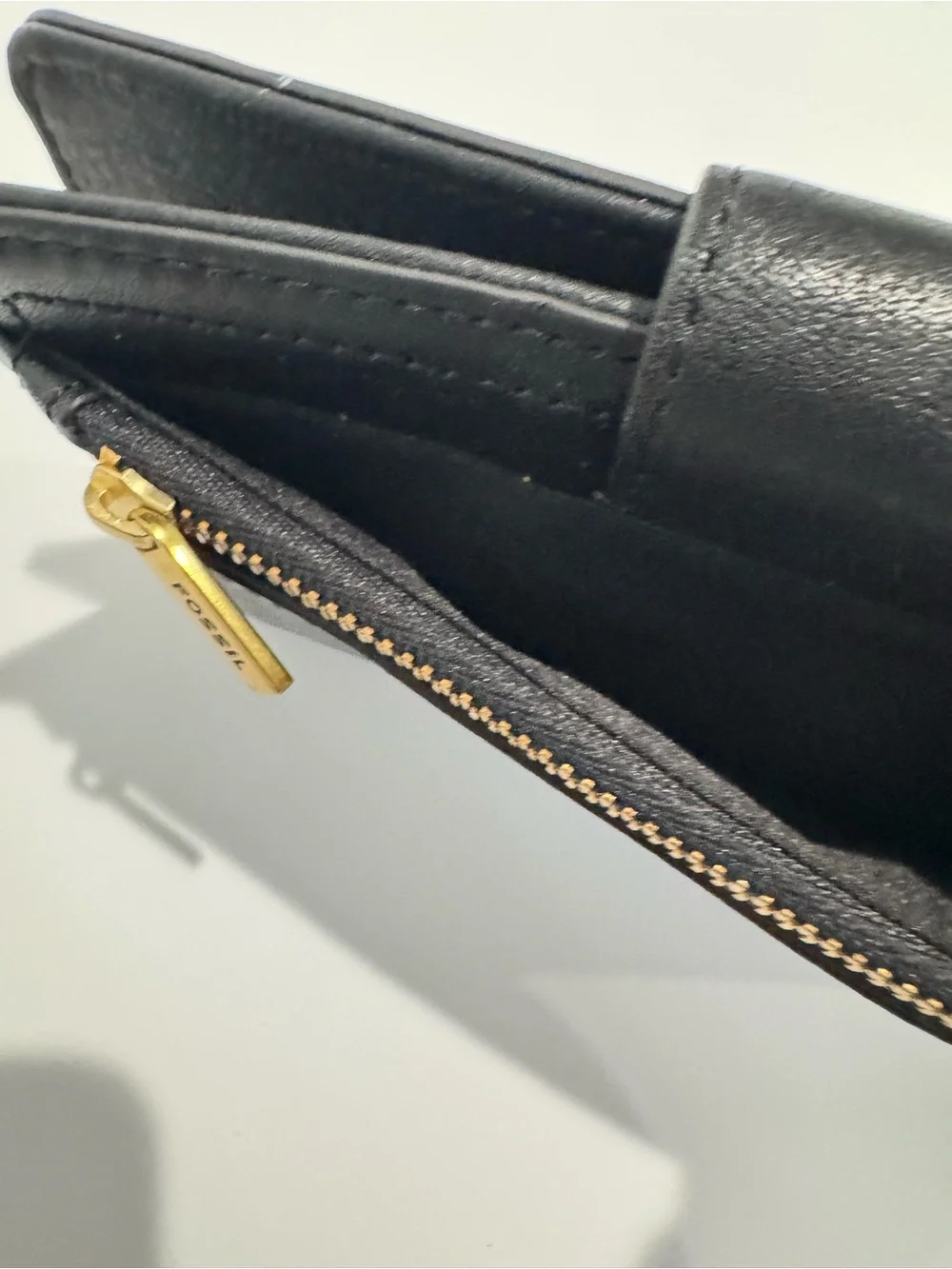 Fossil Black Leather RFID Women's Wallet